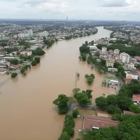 elevação do nível do Guaíba