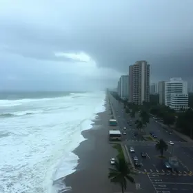 vento forte em Porto Alegre