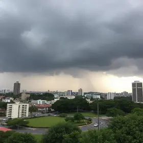 Temporal atinge Porto Alegre e Região Metropolitana nesta segunda temporal em Porto Alegre