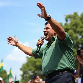 Flávio Bolsonaro participará de comício no Parcão nesta quarta Flávio Bolsonaro comício Porto Alegre